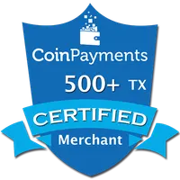 CoinPayments 500+ Certified Merchant