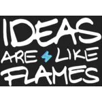 Ideasarelikeflames.com logo