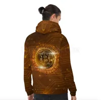Bitcoin All Over Print Hoodie