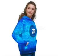 DigiByte AOP Blue Women's Hoodie