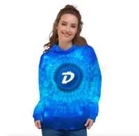 DigiByte AOP Blue Women's Hoodie