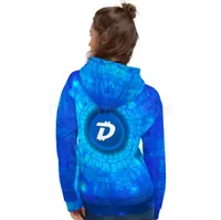 DigiByte AOP Blue Women's Hoodie