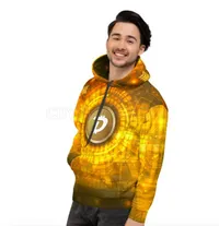 DigiByte AOP Gold Hoodie