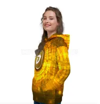 DigiByte AOP Gold Women's Hoodie