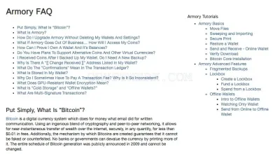 Armory Wallet photo