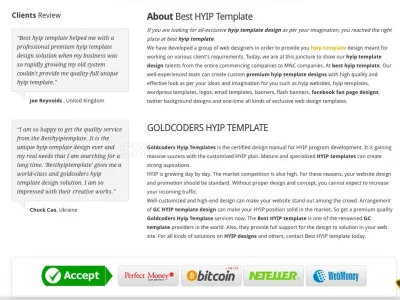 Best HYIP Template photo