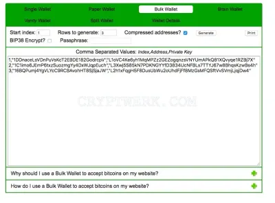 BitAddress Paper Wallet photo