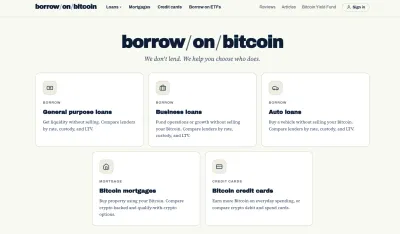 Borrow on Bitcoin photo