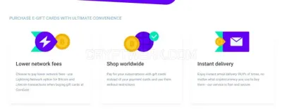 Coingate Gift cards photo