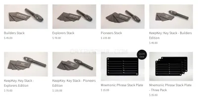 Crypto Key Stack Hardware Wallet photo