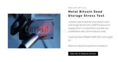 Crypto Key Stack Hardware Wallet photo