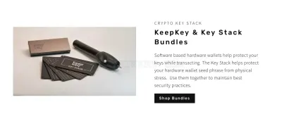 Crypto Key Stack Hardware Wallet photo