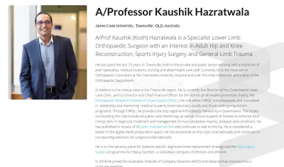 Dr Kosh Hazratwala (Townsville Lower Limb Clinic) photo