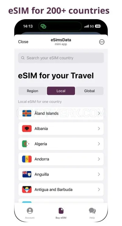 eSimsData - Global eSIM internet photo