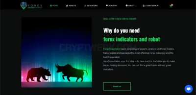 Forex Green Robot photo