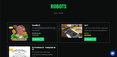 Forex Green Robot photo