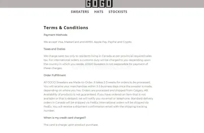 Gogosweaters.com photo