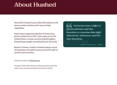 Hushed photo