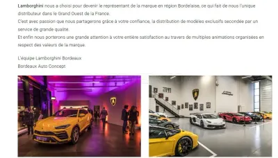 Lamborghini Bordeaux photo