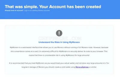 MyMonero Wallet photo