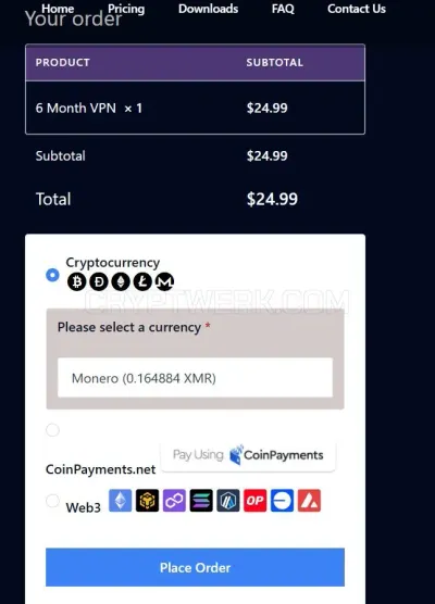 Redacted VPN photo