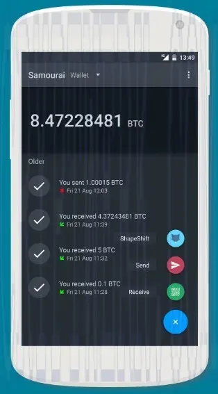 Samourai Wallet photo