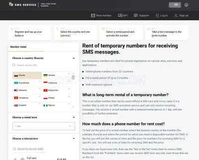 SMS service online photo