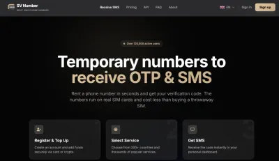 SV numbers - SMS Verification Number photo