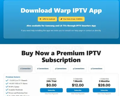 Warp IPTV photo