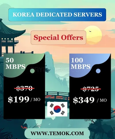 Big Discounts on Korea Dedicated Servers