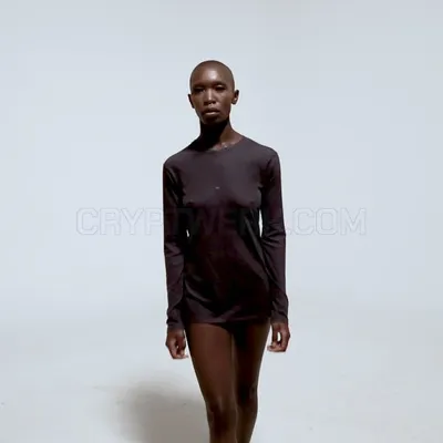 FUCK V-NECK LONG SLEEVE SLIM FIT UNISEX