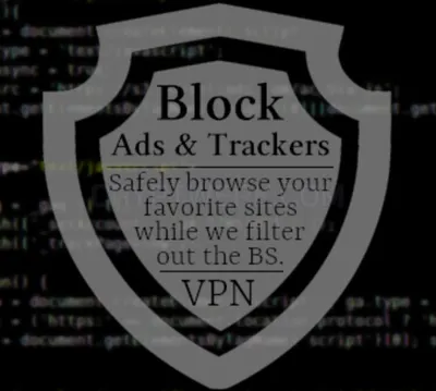 IncogNET VPN - 5 Locations - Blocks Ads, Trackers, and other "BS".