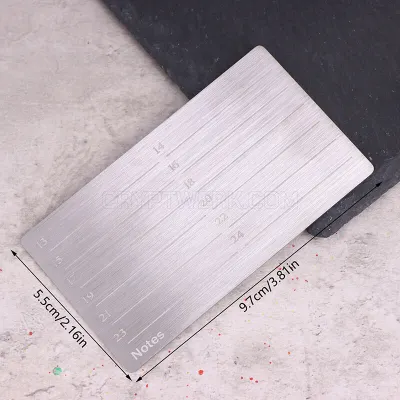 Seed Phrase Steel Plate