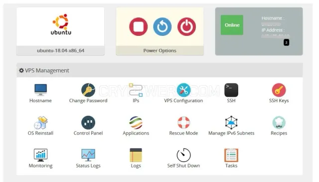 01VPS website