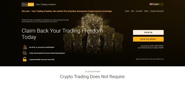 50x website