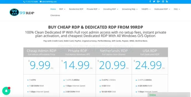 99RDP.com website