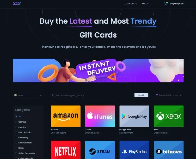 Addn website