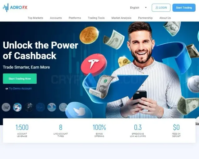 AdroFX website
