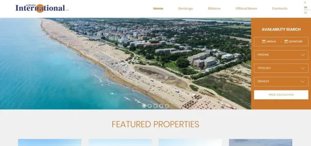 Agenzia International Bibione website