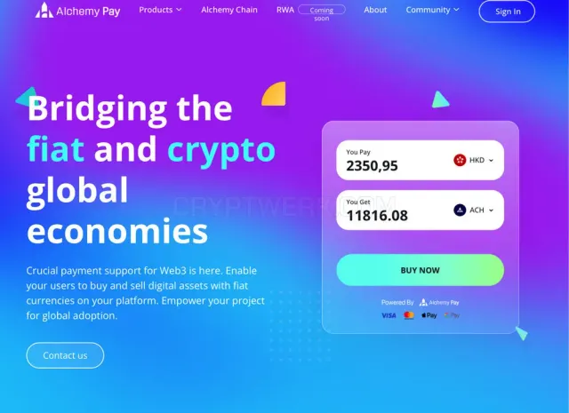 Alchemy Pay website