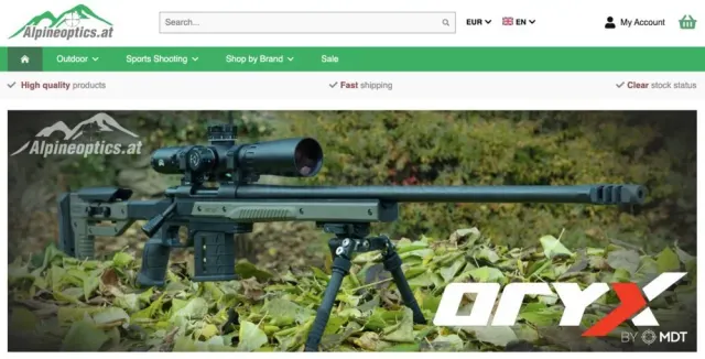 Alpine Optics website