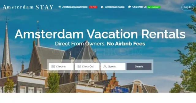 AmsterdamStay website