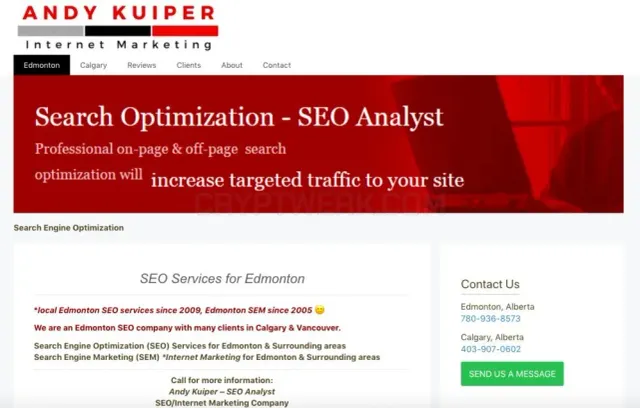 Andy Kuiper Internet Marketing website