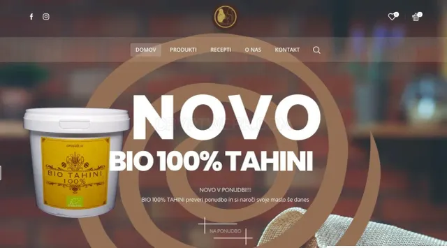 Arašidi.si website