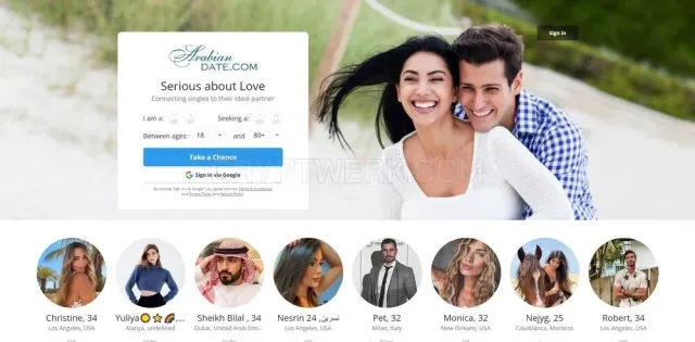 Arabiandate.com website