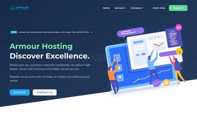 Armour Hosting website