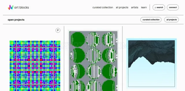 Art Blocks website