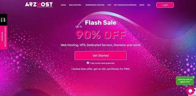 ARZ HOST website