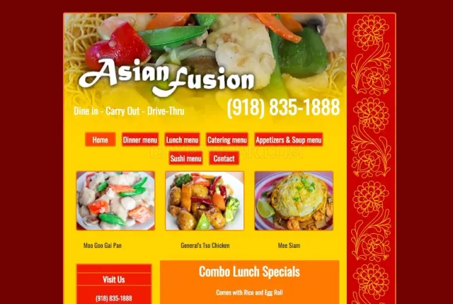 Asian Fusion website