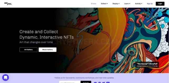 Async Art website
